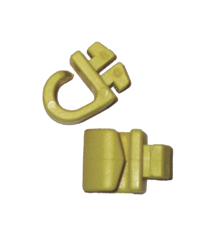 Nätkrokar Gul 40-pack