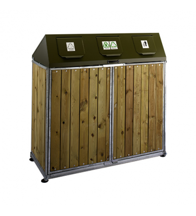 Säckskåp 3x240 liter