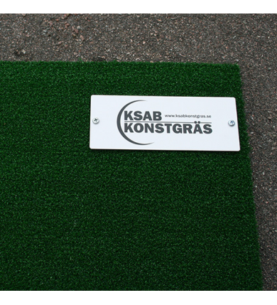 Sponsorplåt till matta