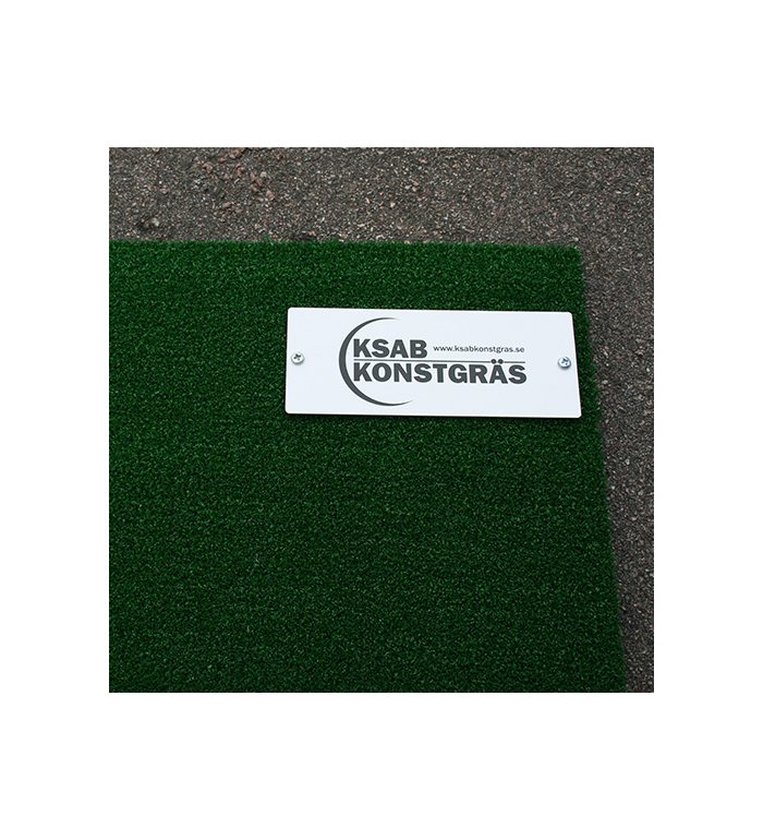 Sponsorplåt till matta