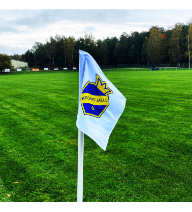 Hörnflagga Digitaltryck -Dubbelsydd. Till 30mm stolpe