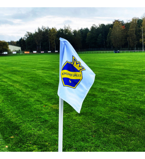 Hörnflagga Digitaltryck -Dubbelsydd. Till 30mm stolpe