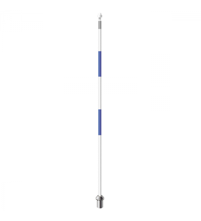 Flaggstång SG Roya. - Blå/vit