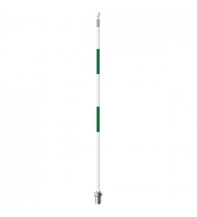 Flaggstång SG Roya. - Grön/vit