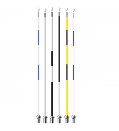 Flaggstång SG Roya. - Grön/vit 2