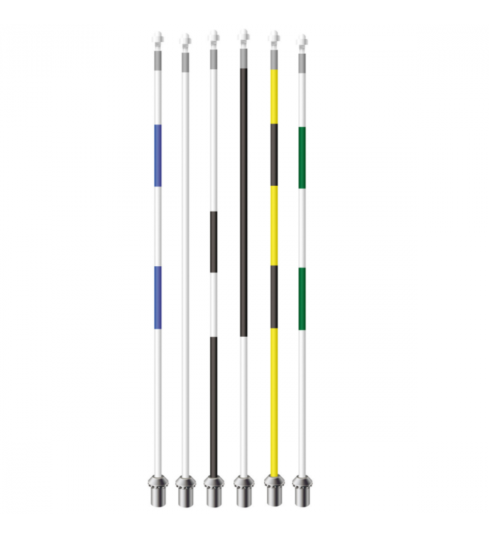 Flaggstång SG Roya. - Vit
