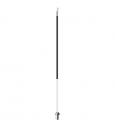 Flaggstång SG Roya. - Vit m. Svart botten