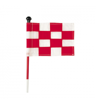 Flagga "Jr" SG - Rutig Röd/vit