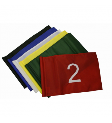 Tubflagga i nylon - Numr. 1-9 Blå 2