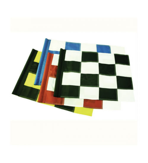 Rangeflagga XL - Rutig Gul/svart