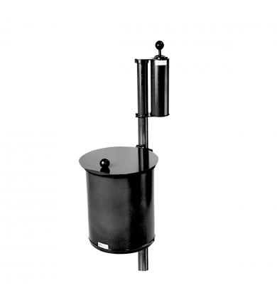 Bolltvätt & papperskorg KSAB - Svart