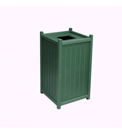 Papperskorg plast 95L - Grön