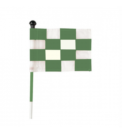 Flagga "Jr" SG - Rutig Grön/vit