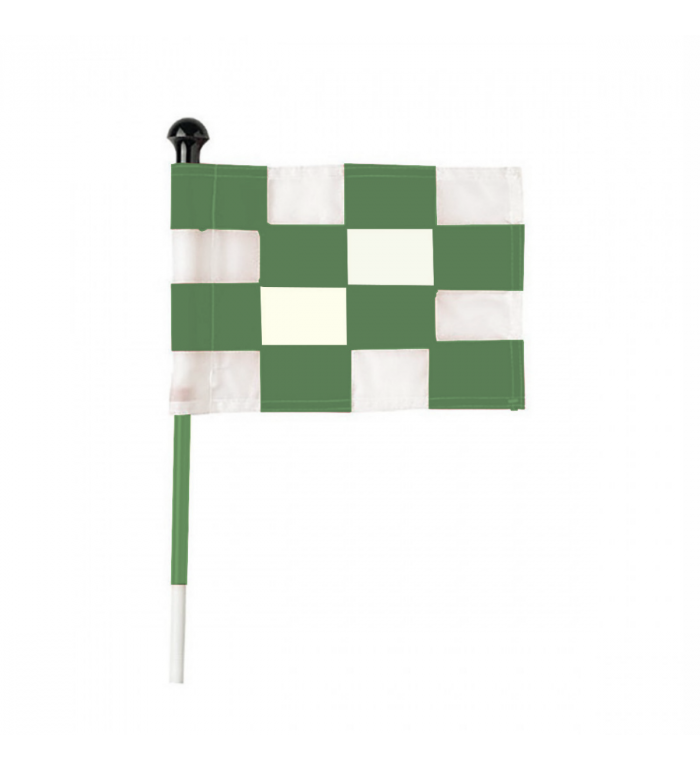Flagga "Jr" SG - Rutig Grön/vit