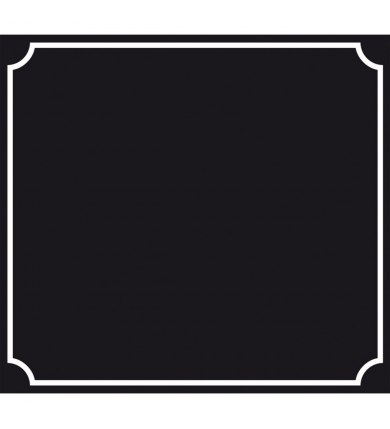 Skylt 500x460mm - Svart