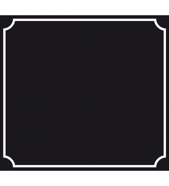 Skylt 500x460mm - Svart