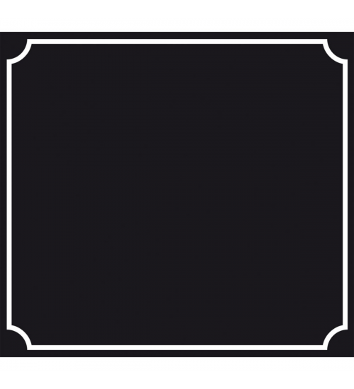 Skylt 500x460mm - Svart