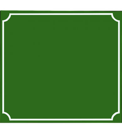 Skylt 500x460mm - Grön