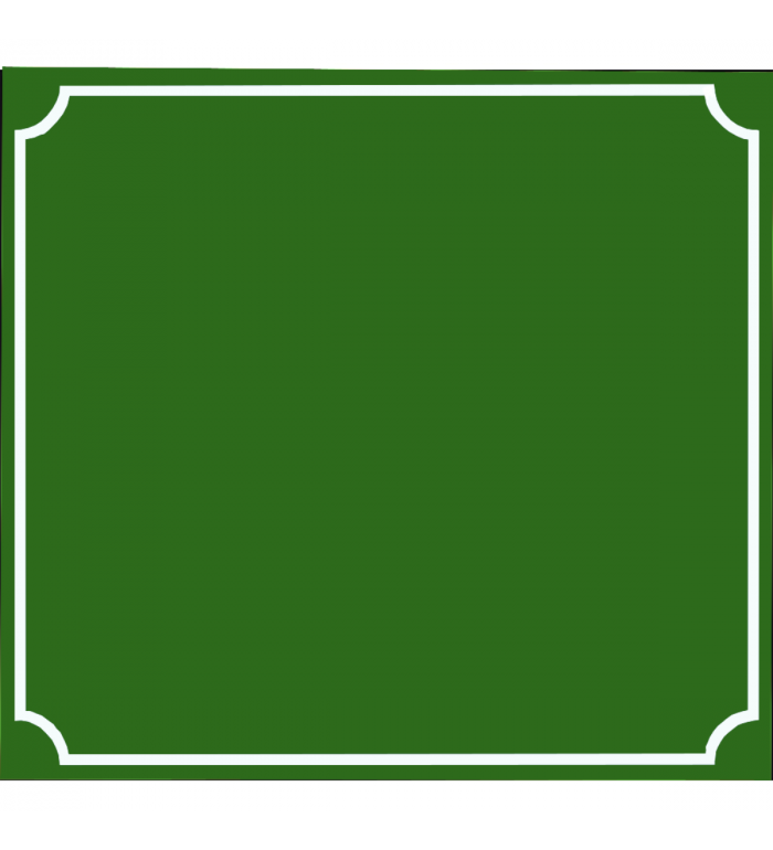 Skylt 500x460mm - Grön