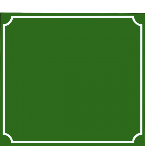 Skylt 500x460mm - Grön