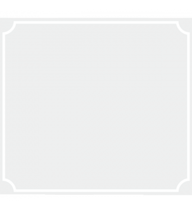 Skylt 500x460mm - Vit