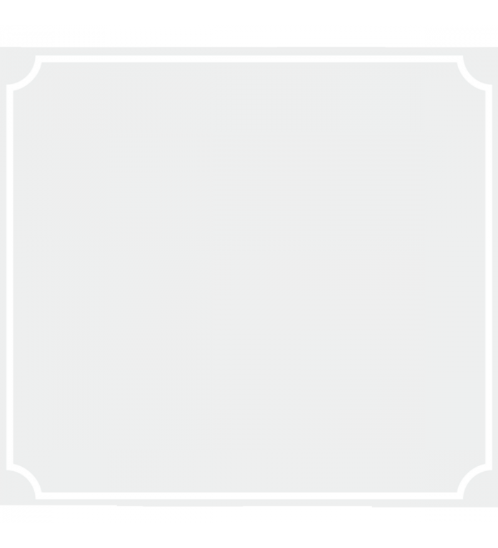 Skylt 500x460mm - Vit