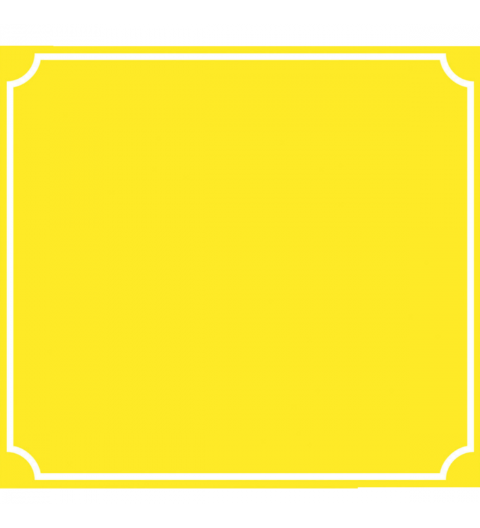 Skylt 500x460mm - Gul