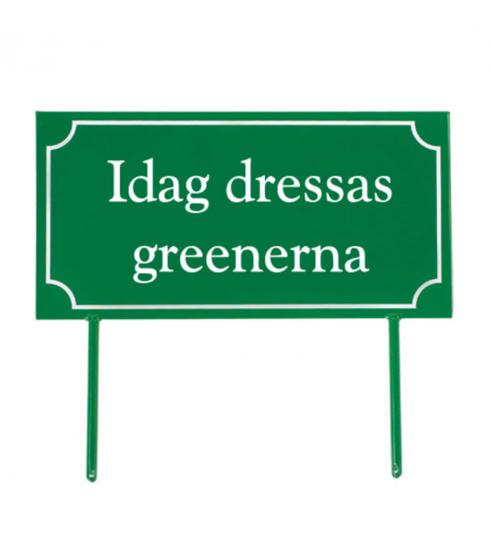 Skylt 400x200 mm - Grön