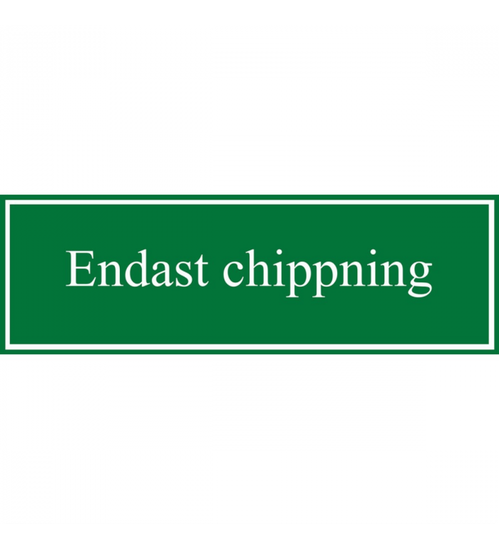 Skylt 600x160mm - Grön