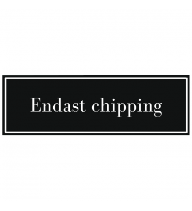 Skylt 600x160mm - Svart