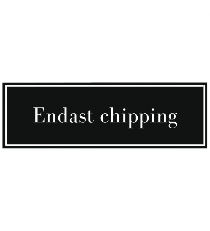 Skylt 600x160mm - Svart