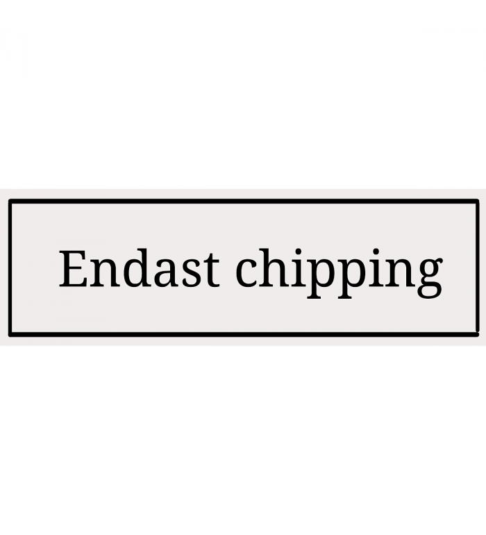 Skylt 600x160mm - Vit