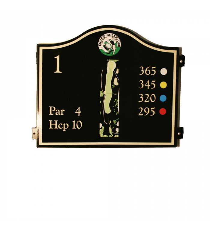 Skylt, Teeskylt Mulligans tee, tillb. - Skyltplåt, 500x430mm, otryckt