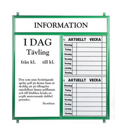 Infotavla 1400x1400 mm