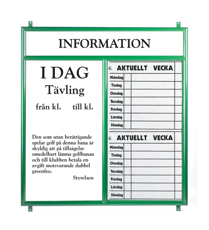 Infotavla 1400x1400 mm Infotavla 1400x1400 mm