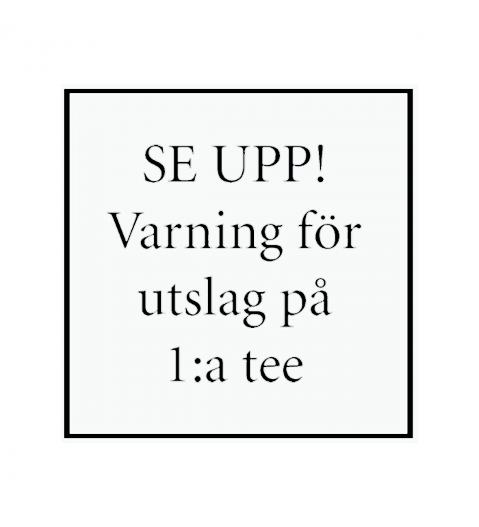 Skylt, 320x320 mm - Vit