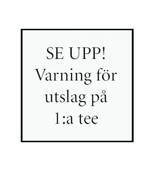 Skylt, 320x320 mm - Vit