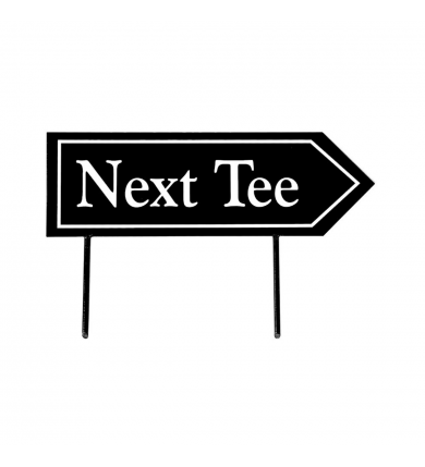 Next Tee Skylt - Dubbelsidig Svart