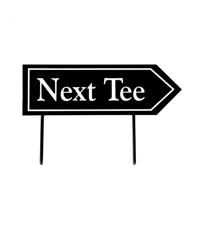 Next Tee skylt - Högerpil Svart