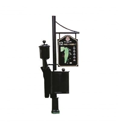 Teeskylt Castle Course för bolltvätt exl. layout