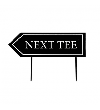 Next Tee skylt - Vänsterpil Svart