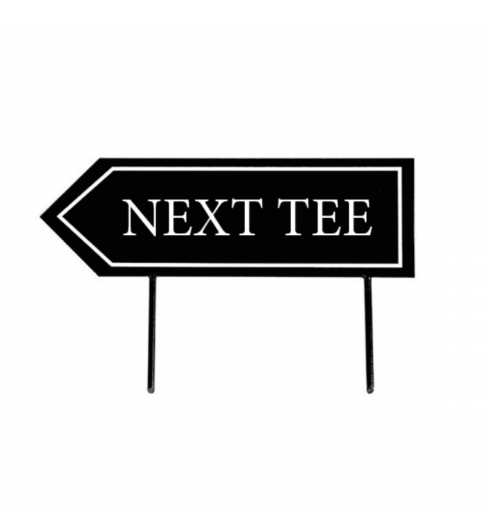 Next Tee skylt - Vänsterpil Svart Next Tee skylt - Vänsterpil Svart