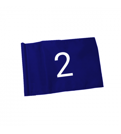 Tubflagga i nylon - Numr. 1-9 Blå