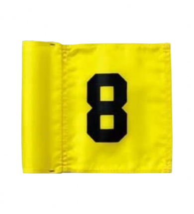 Flagga golf, "Jr" ParAide Numr 1-9 - Gul