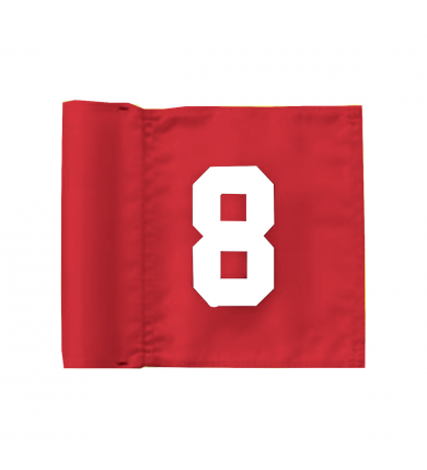 Flagga golf, "Jr" ParAide Numr 1-9 - Röd