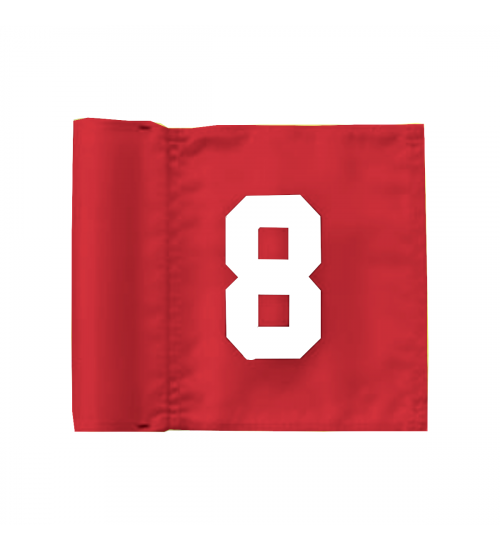 Flagga golf, "Jr" ParAide Numr 1-9 - Röd