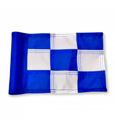 Flagga "Jr" Par Aide - Rutig Blå/vit