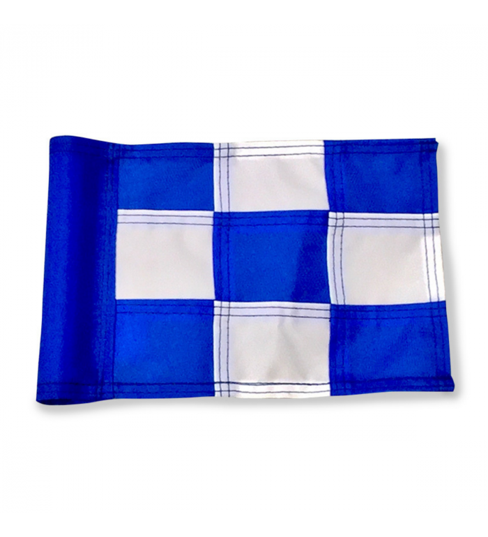 Flagga "Jr" Par Aide - Rutig Blå/vit