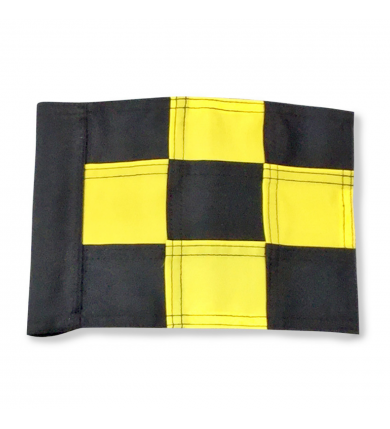 Flagga "Jr" Par Aide - Rutig Svart/gul