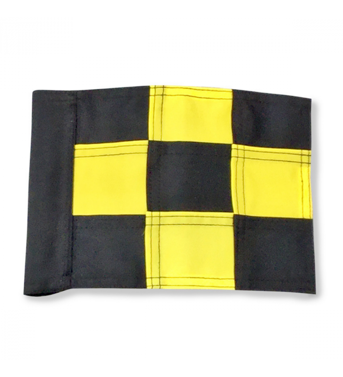 Flagga "Jr" Par Aide - Rutig Svart/gul